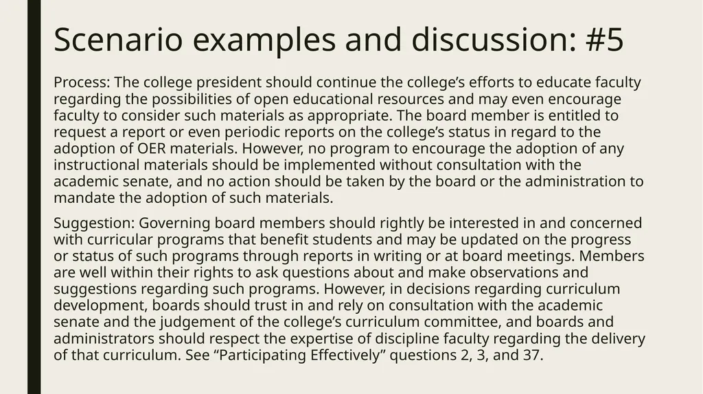 Participating Effectively in District and College - slide 20 of 34