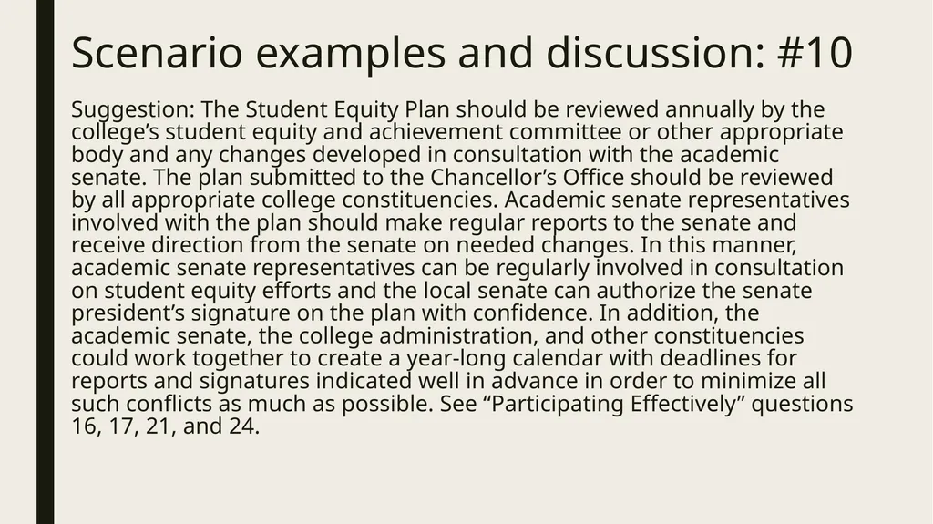 Participating Effectively in District and College - slide 27 of 34