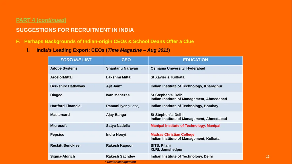 STUDENT RECRUITMENT SEMINAR Council for Higher - slide 13 of 15