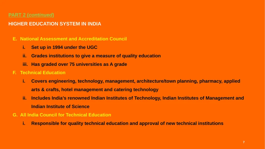 STUDENT RECRUITMENT SEMINAR Council for Higher - slide 7 of 15