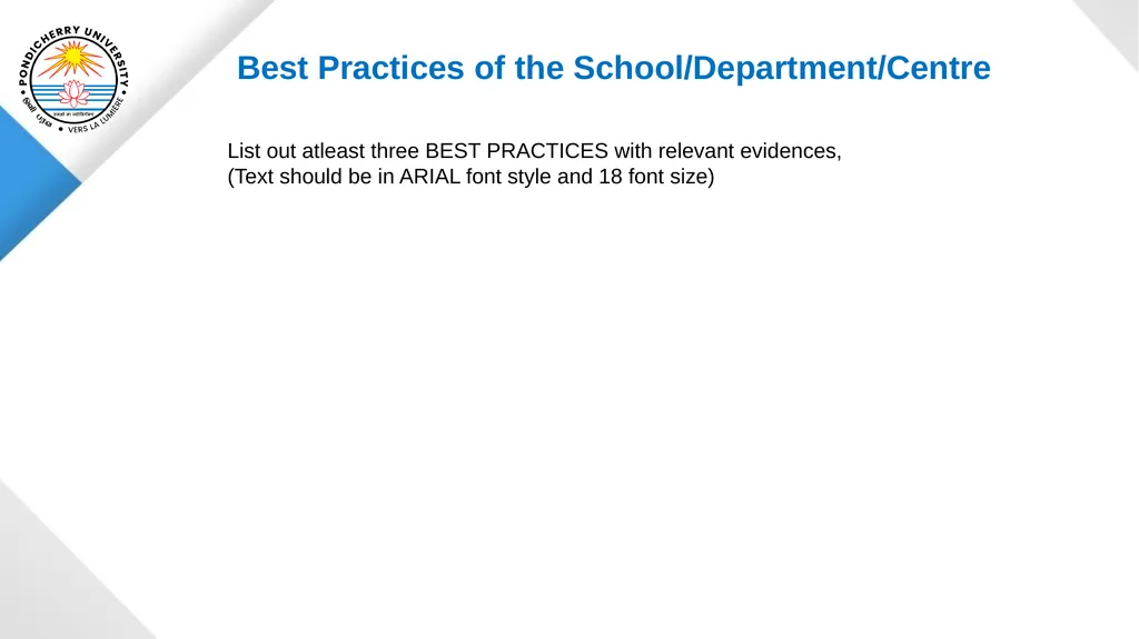 Pondicherry University Department of Statistics - slide 34 of 37