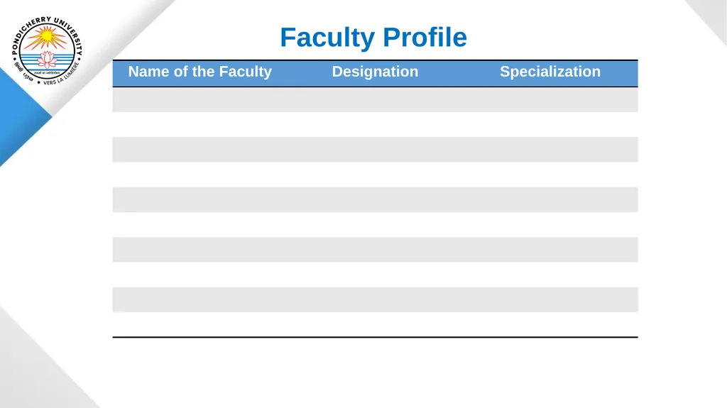 Pondicherry University Department of Statistics - slide 3 of 37