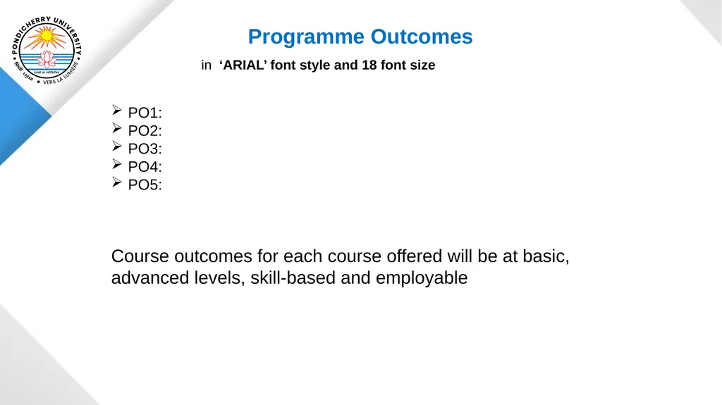 Pondicherry University Department of Statistics - slide 6 of 37
