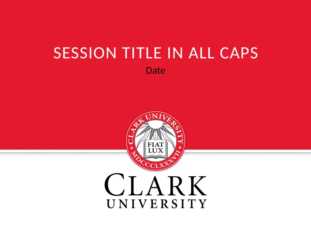Date SESSION TITLE IN ALL CAPS Headline in Title - slide 1 of 9