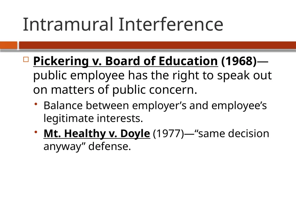 Academic Freedom: an overview USC Faculty Senate - slide 8 of 16