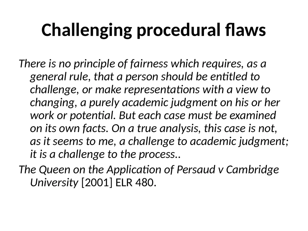 Disputes about academic judgement: has anything - slide 15 of 19