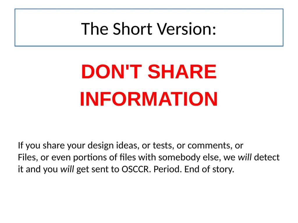 Academic Honesty CS 5010 Program Design Paradigms - slide 9 of 22