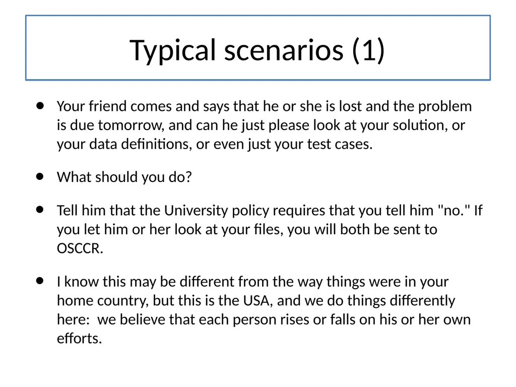 Academic Honesty CS 5010 Program Design Paradigms - slide 10 of 22