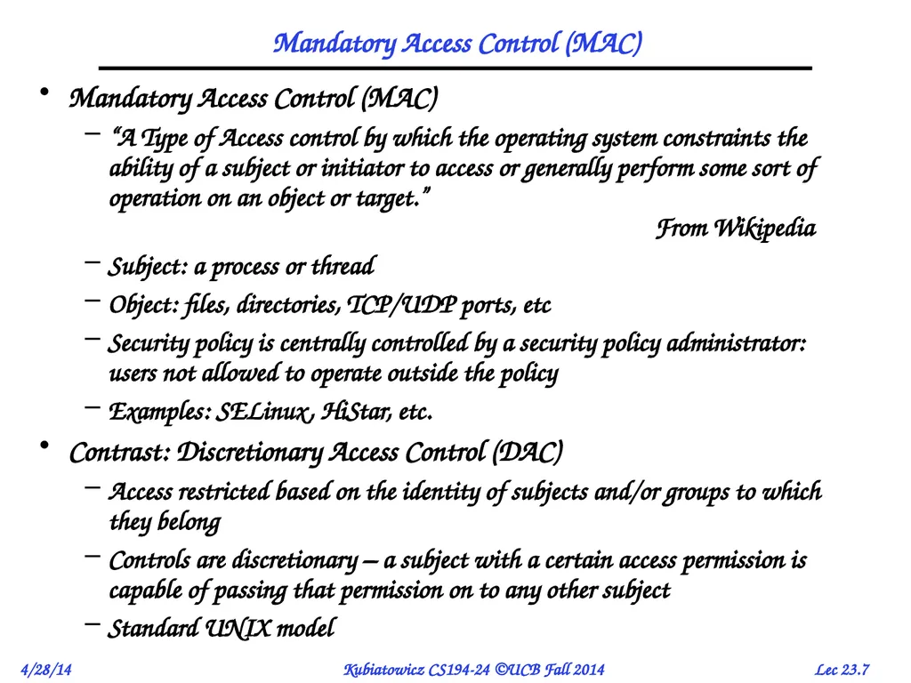 CS194-24 Advanced Operating Systems Structures and - slide 7 of 36