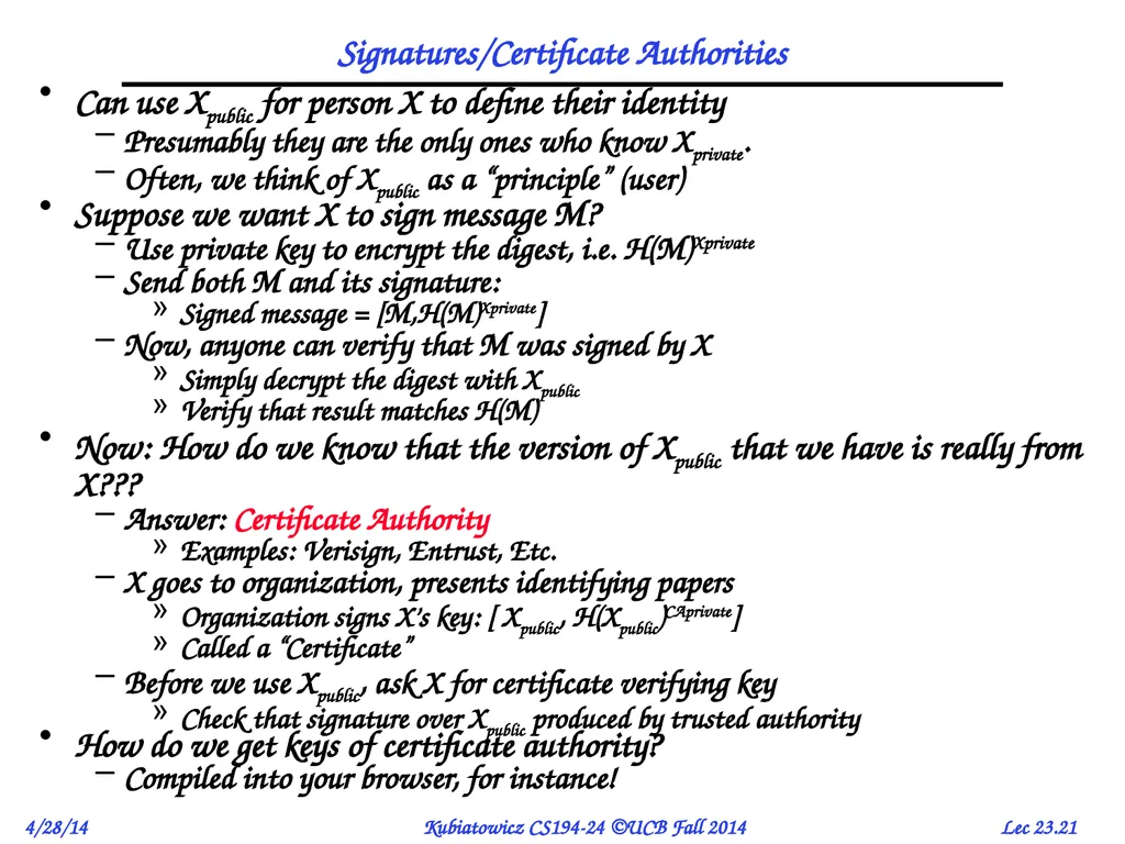 CS194-24 Advanced Operating Systems Structures and - slide 21 of 36