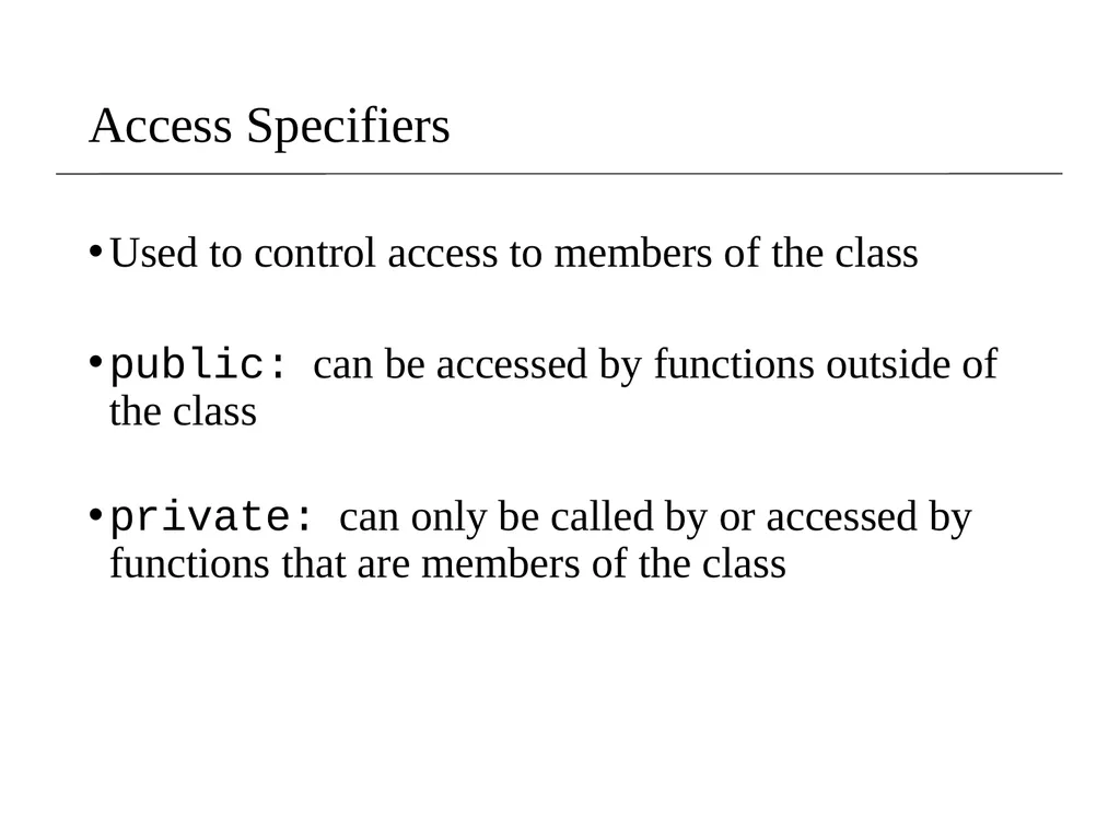 Lecture 8 Object Oriented Programming (OOP) - slide 9 of 45