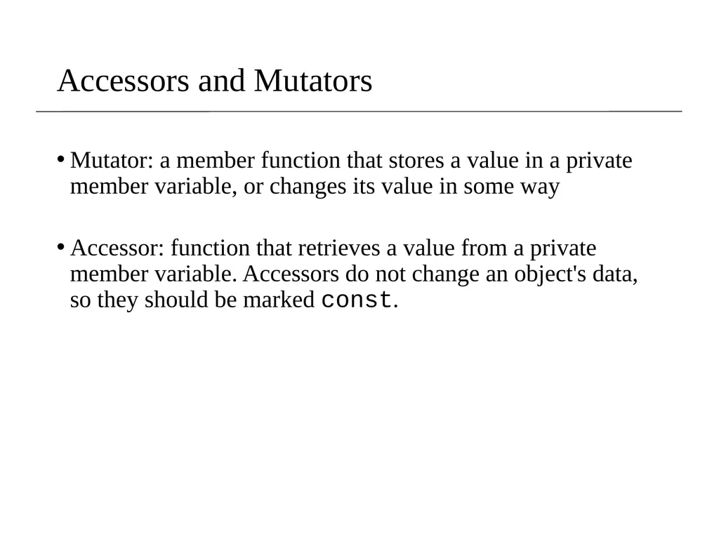 Lecture 8 Object Oriented Programming (OOP) - slide 15 of 45