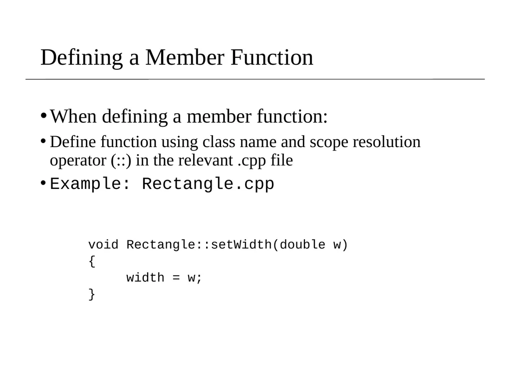Lecture 8 Object Oriented Programming (OOP) - slide 14 of 45