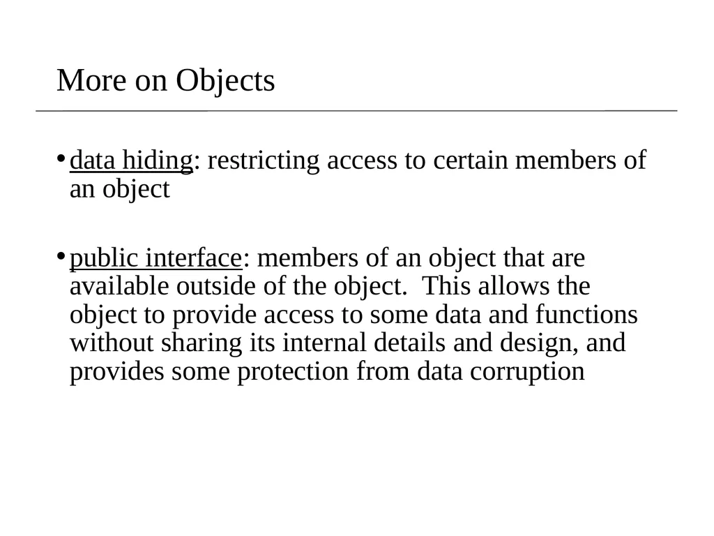 Lecture 8 Object Oriented Programming (OOP) - slide 10 of 45