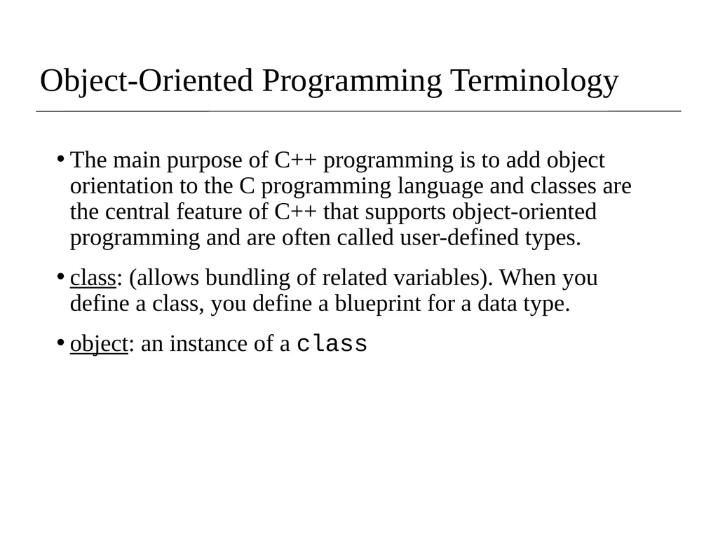 Lecture 8 Object Oriented Programming (OOP) - slide 4 of 45