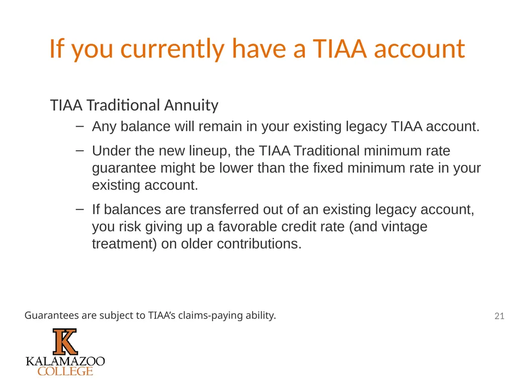 Retirement Plan Enhancements It’s all outlined in - slide 21 of 27
