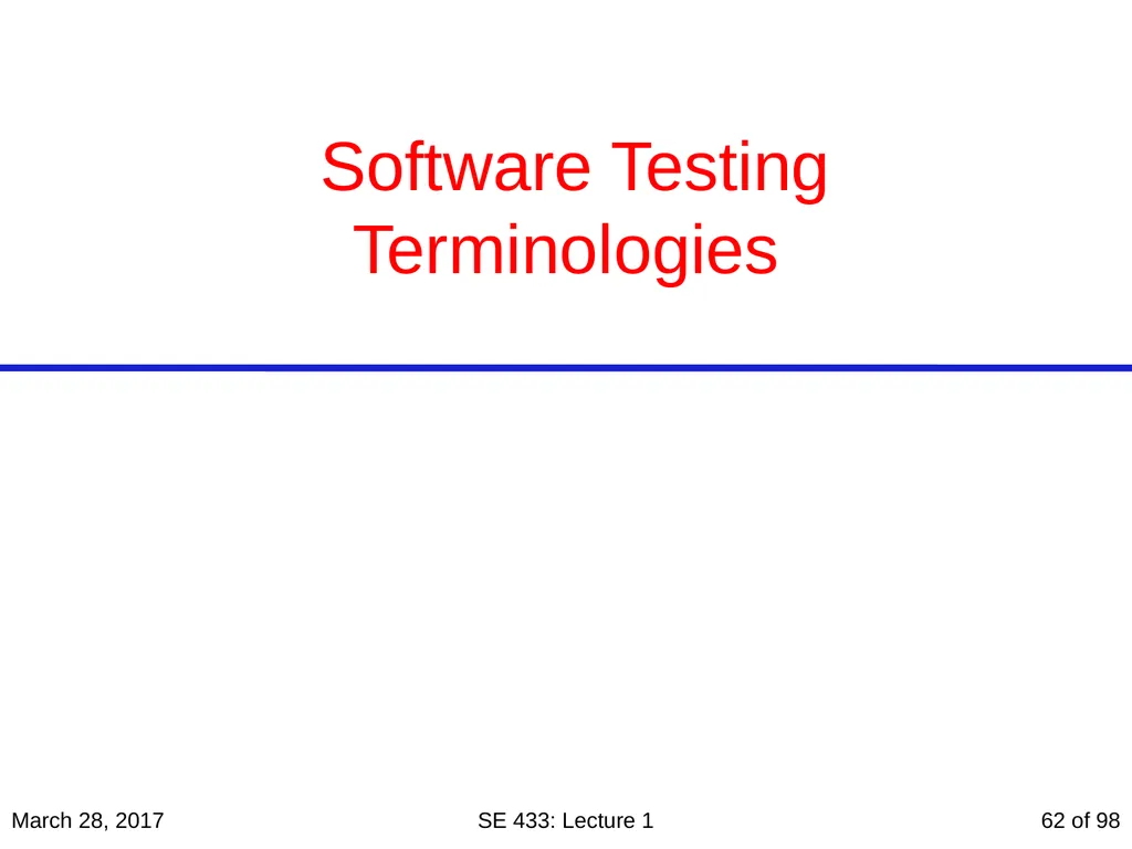 Are you in the right course? SE 433/333 Software - slide 57 of 93