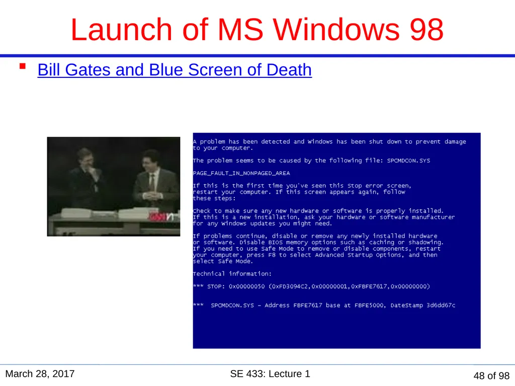 Are you in the right course? SE 433/333 Software - slide 43 of 93