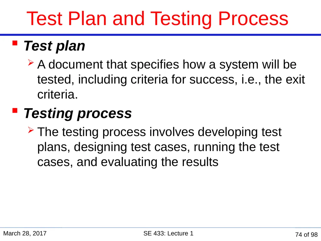 Are you in the right course? SE 433/333 Software - slide 69 of 93