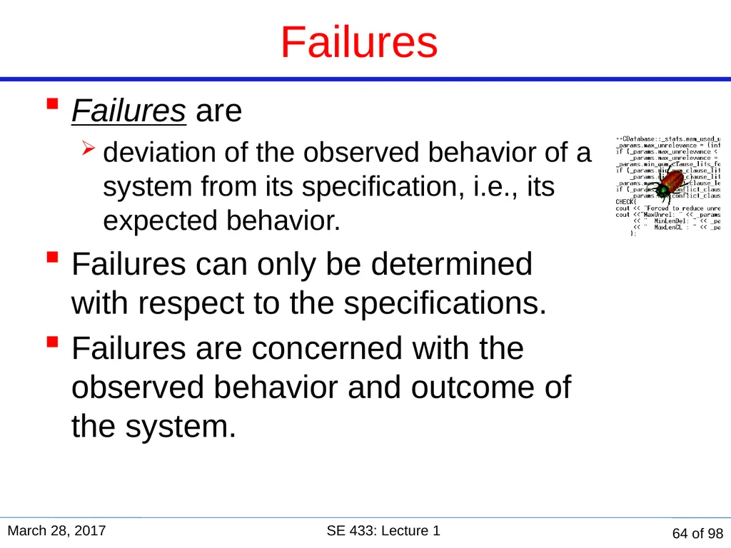 Are you in the right course? SE 433/333 Software - slide 59 of 93