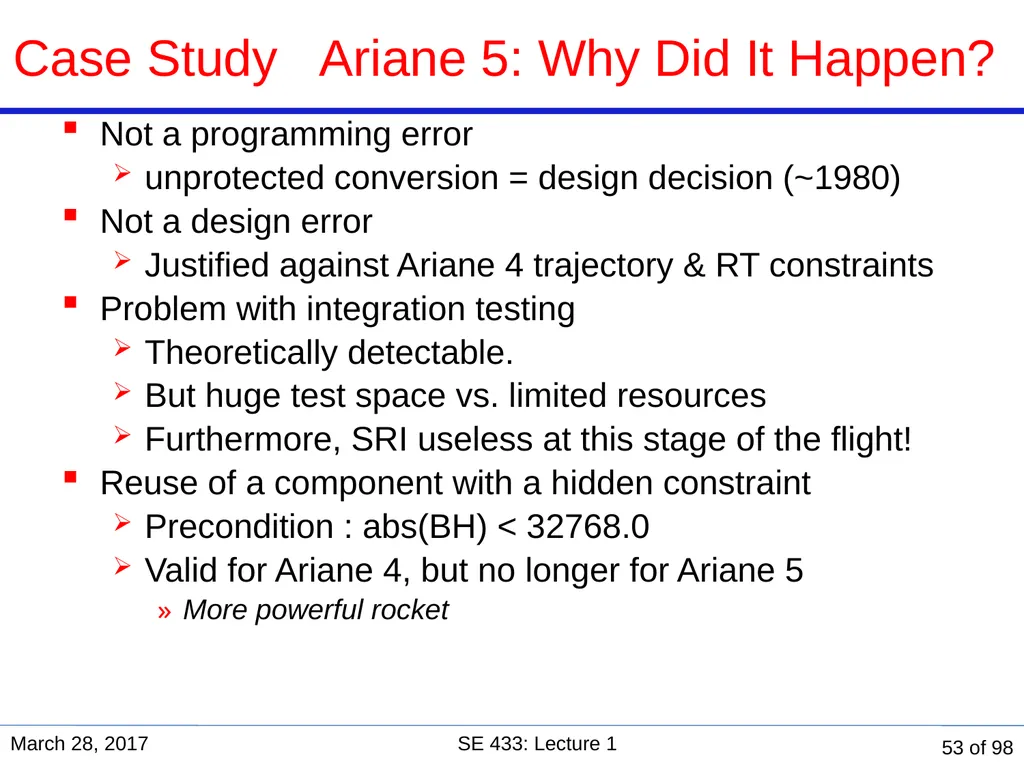 Are you in the right course? SE 433/333 Software - slide 48 of 93