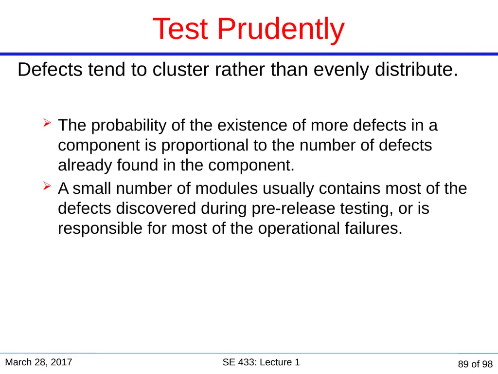 Are you in the right course? SE 433/333 Software - slide 84 of 93