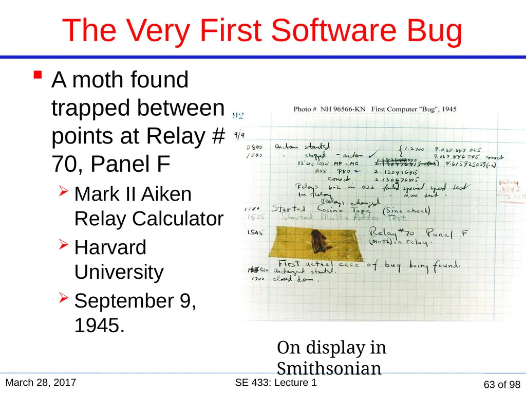 Are you in the right course? SE 433/333 Software - slide 58 of 93