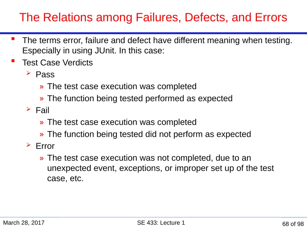 Are you in the right course? SE 433/333 Software - slide 63 of 93