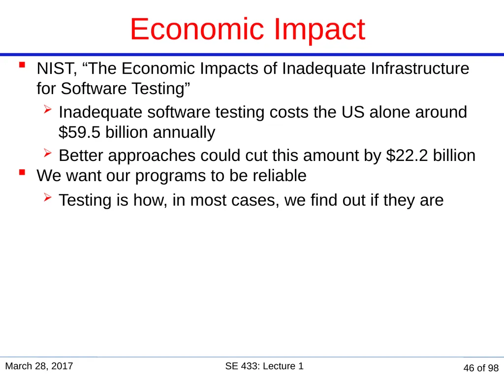 Are you in the right course? SE 433/333 Software - slide 42 of 93