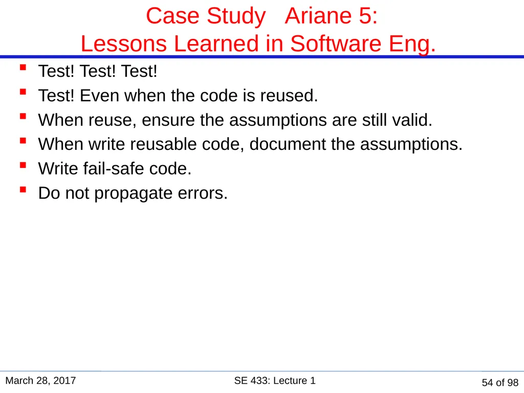 Are you in the right course? SE 433/333 Software - slide 49 of 93