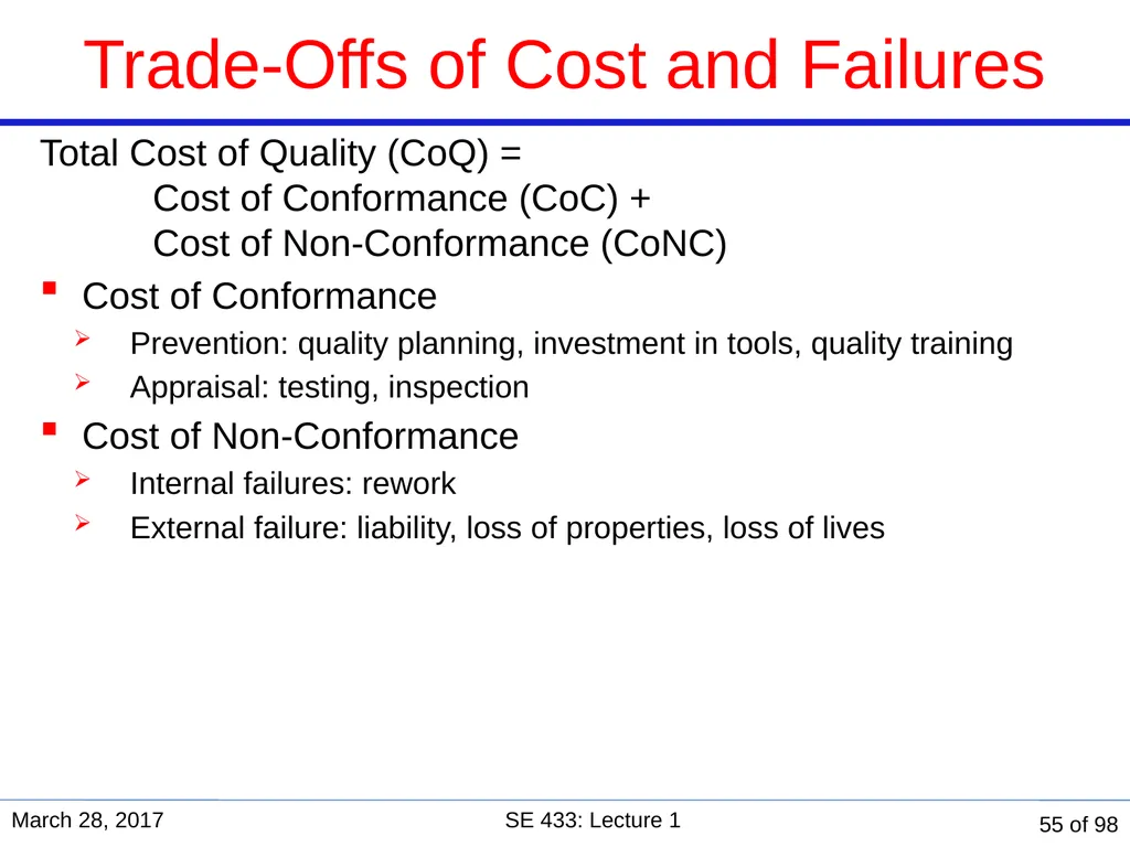 Are you in the right course? SE 433/333 Software - slide 50 of 93