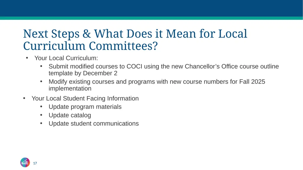 Common Course Numbering Curriculum - slide 16 of 29