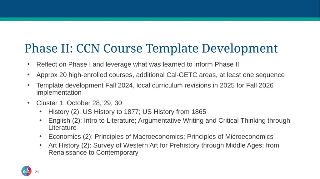 Common Course Numbering Curriculum - slide 20 of 29