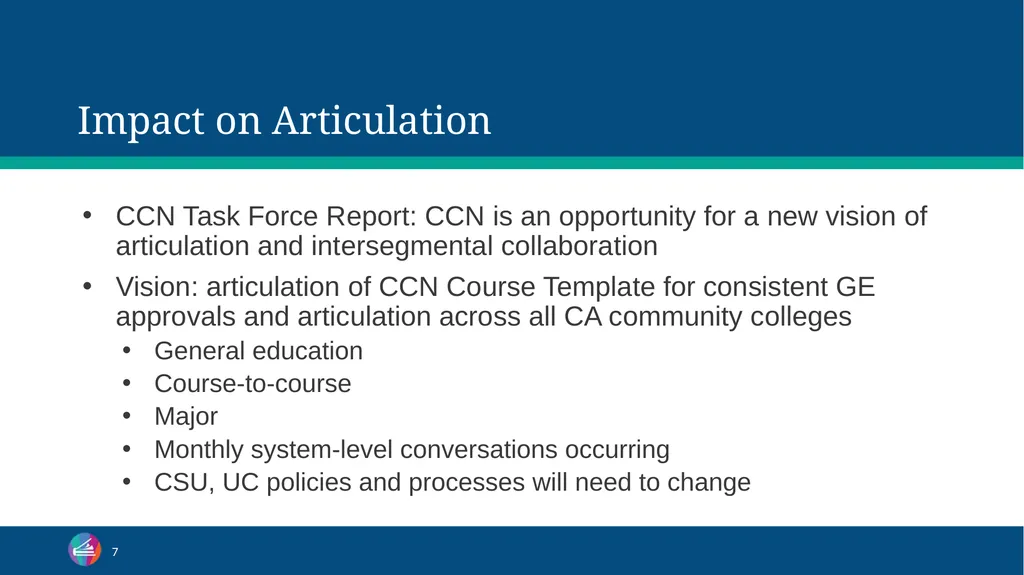 Common Course Numbering Curriculum - slide 7 of 29