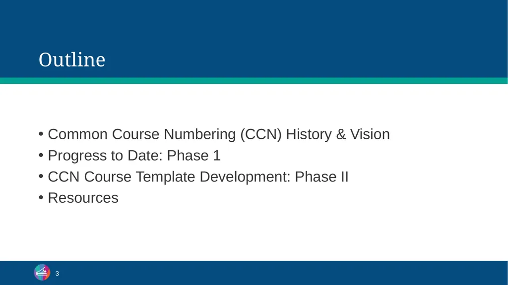 Common Course Numbering Curriculum - slide 3 of 29