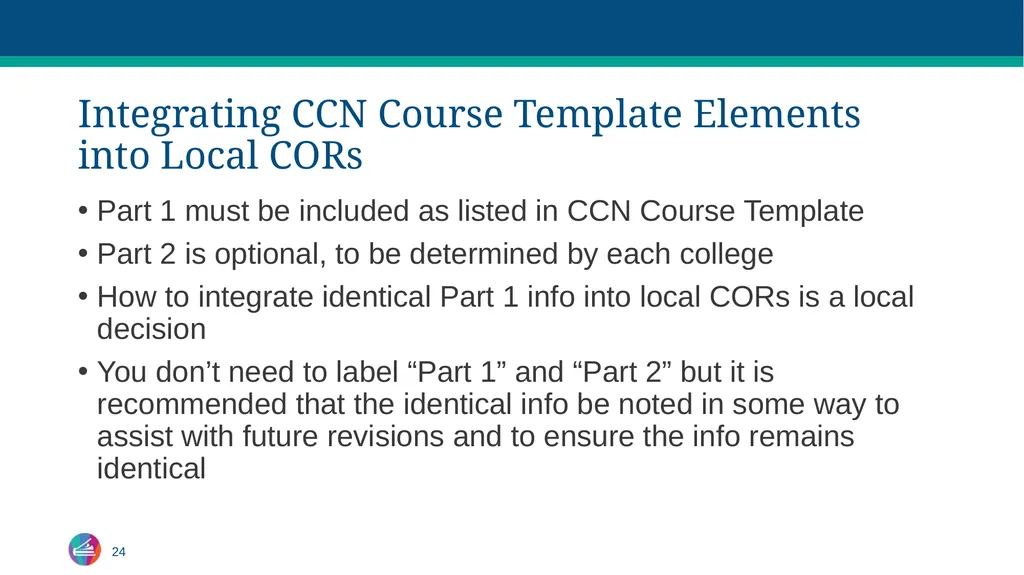 Common Course Numbering Curriculum - slide 23 of 29