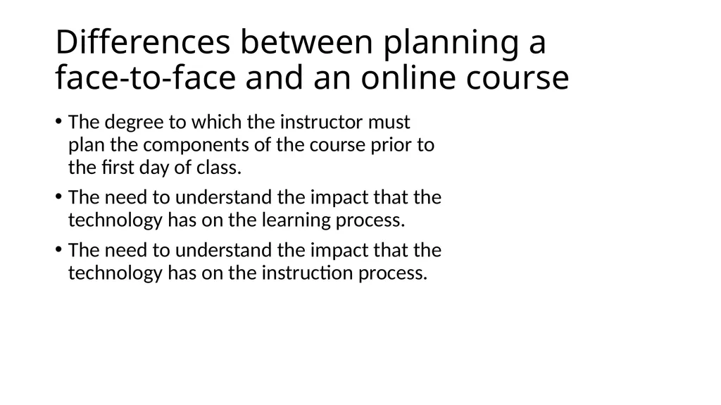Instructional Design for Online Courses Michael W. - slide 4 of 27