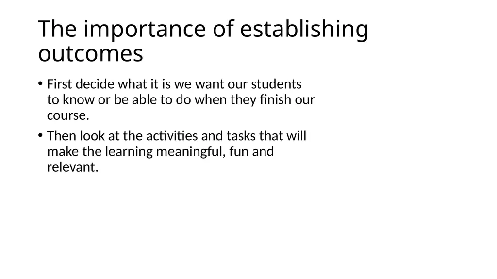 Instructional Design for Online Courses Michael W. - slide 6 of 27