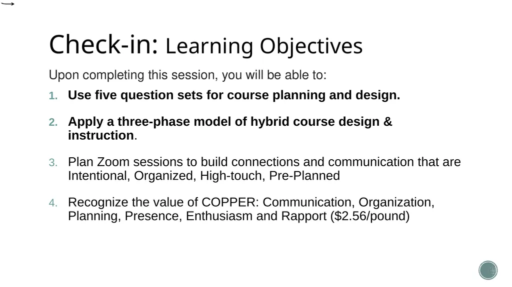 Course Design and Pedagogy The Center for - slide 16 of 35