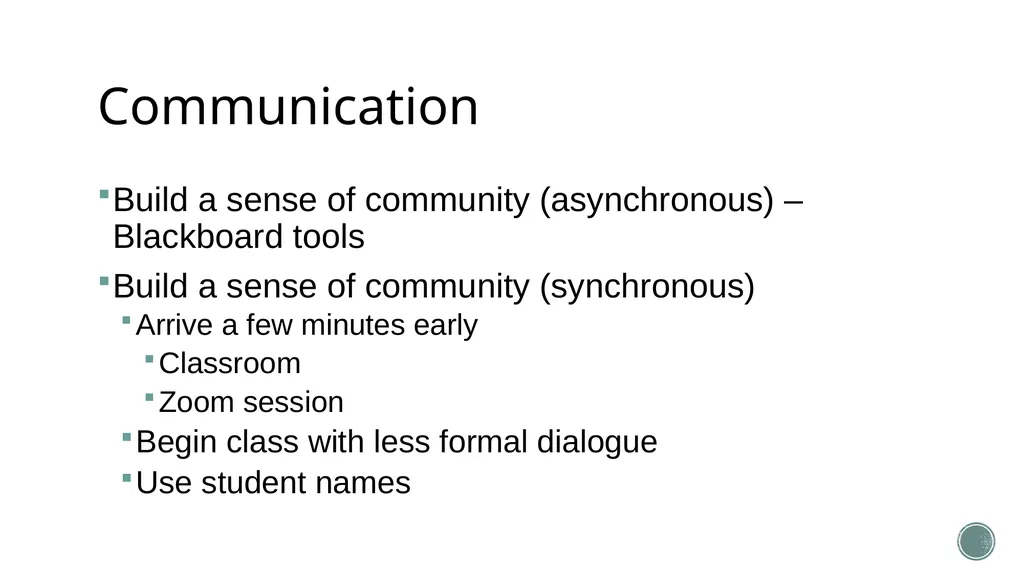 Course Design and Pedagogy The Center for - slide 19 of 35