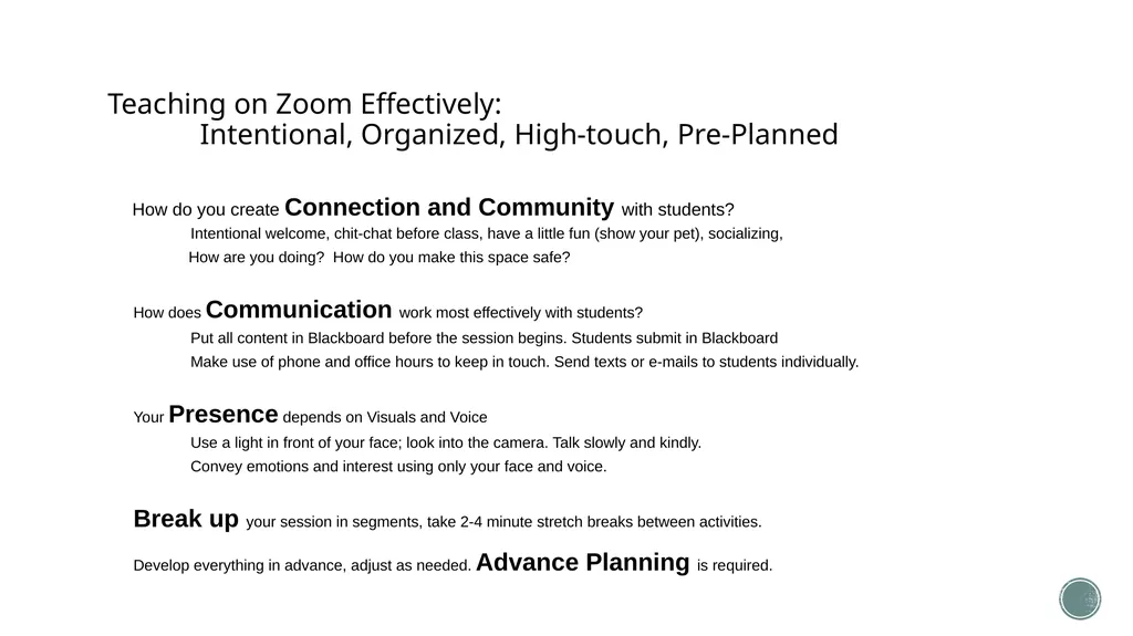 Course Design and Pedagogy The Center for - slide 33 of 35