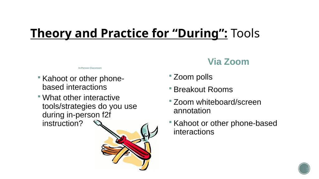 Course Design and Pedagogy The Center for - slide 28 of 35