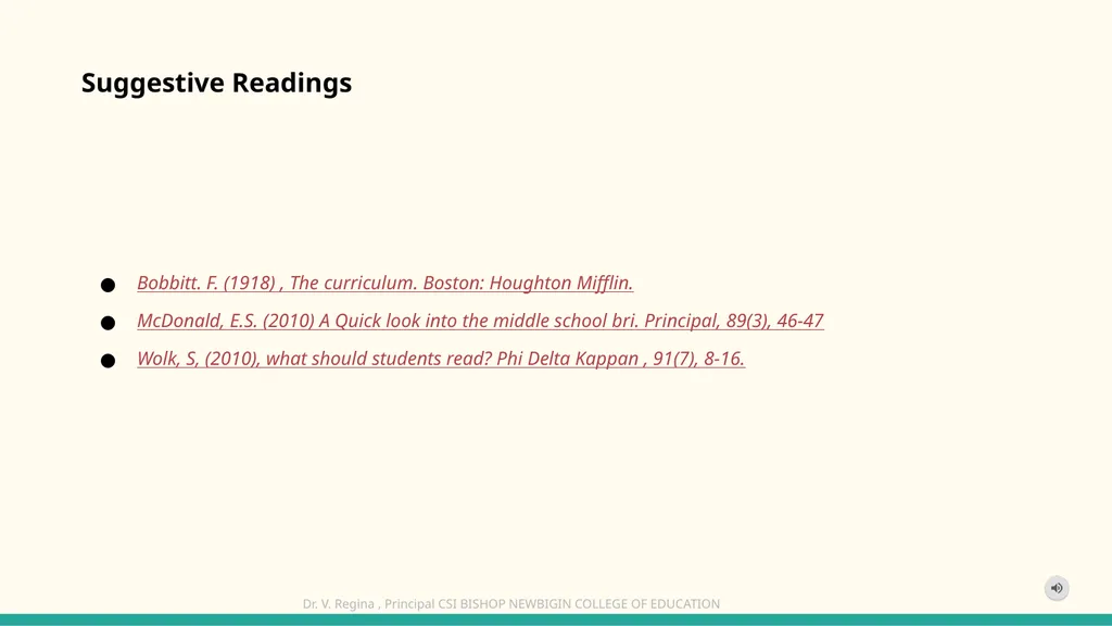 KNOWLEDGE AND CURRICULUM Unit VII- Principles of - slide 21 of 21