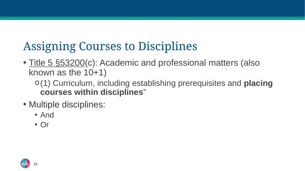 Curriculum Fundamentals Curriculum - slide 15 of 24