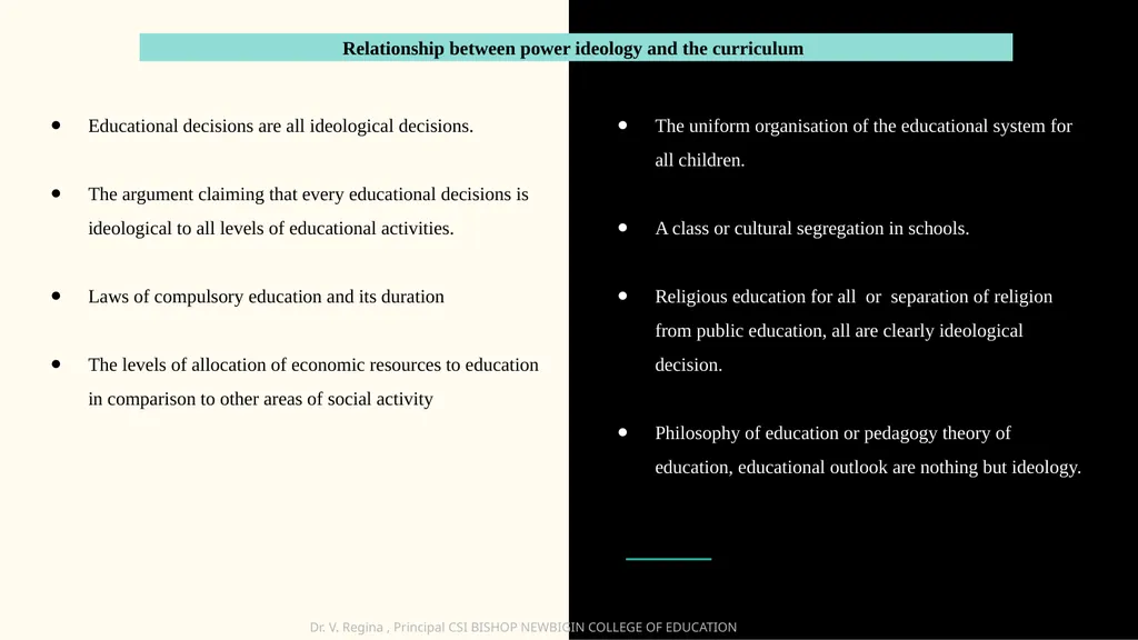 KNOWLEDGE AND CURRICULUM Unit IX- Curriculum as - slide 13 of 16