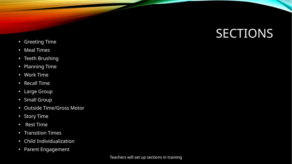 Lesson Planning 11/1/19 Sections Greeting Time - slide 2 of 11