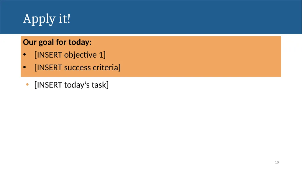 [INSERT TEACHER NAME] Daily Lesson Plan: [INSERT - slide 10 of 27