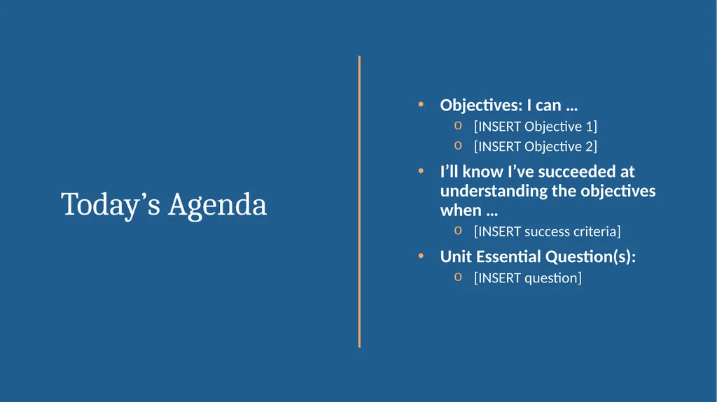 [INSERT TEACHER NAME] Daily Lesson Plan: [INSERT - slide 2 of 27