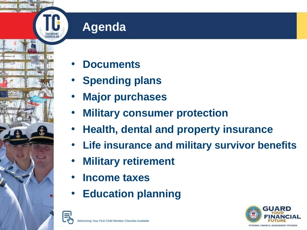Welcoming Your First Child TC 8 Agenda Documents - slide 2 of 16