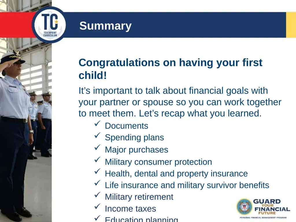 Welcoming Your First Child TC 8 Agenda Documents - slide 14 of 16